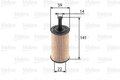 Filtro de óleo VALEO 586509