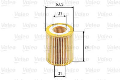 Filtro de óleo VALEO 586510