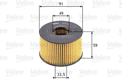 Filtro de óleo VALEO 586513
