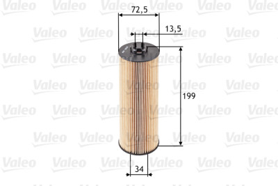 Filtro de óleo VALEO 586520
