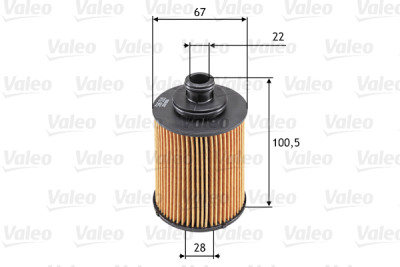 Filtro de óleo VALEO 586530