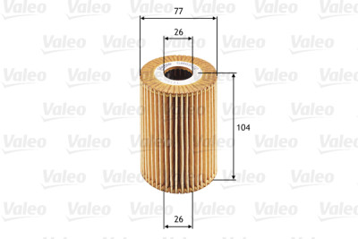 Filtro de óleo VALEO 586532