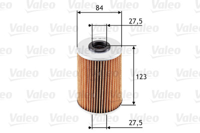 Filtro de óleo VALEO 586538