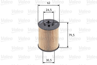 Filtro de óleo VALEO 586539