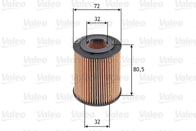 Filtro de óleo VALEO 586551