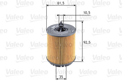 Filtro de óleo VALEO 586563