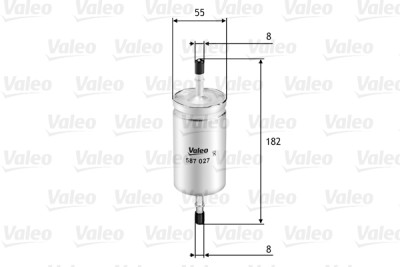 Filtro de combustível VALEO 58.7027