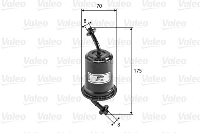 Filtro de combustível VALEO 58.7037