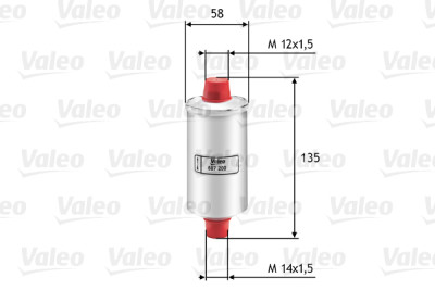 Filtro de combustível VALEO 587200