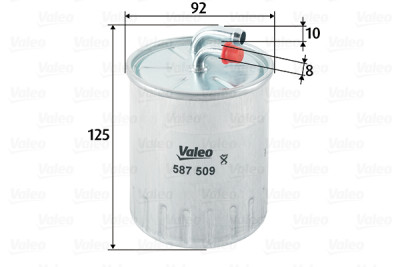 Filtro de combustível VALEO 587509