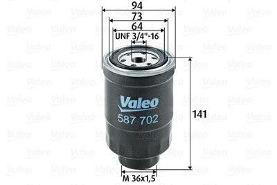 Filtro de combustível VALEO 587702