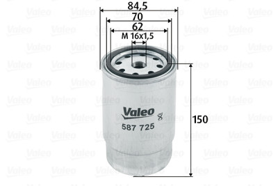 Filtro de combustível VALEO 587725