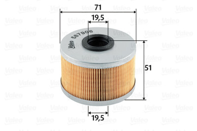 Filtro de combustível VALEO 587906