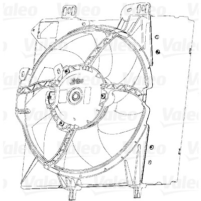 Motor elétrico, ventilador do radiador VALEO 696238