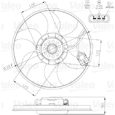 Ventilador, refrigeração do motor