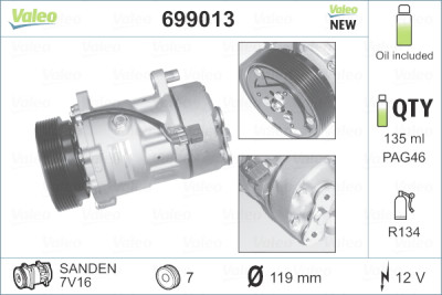 Compressor, ar condicionado