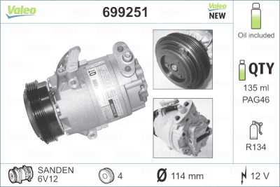 Compressor, ar condicionado