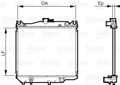 Radiador, refrigeração do motor VALEO 731692