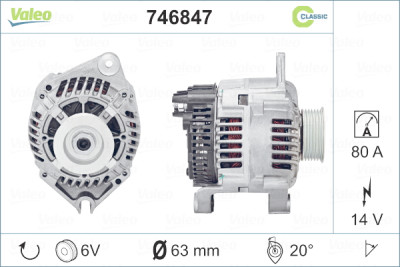 Alternador VALEO CLASSIC RCB