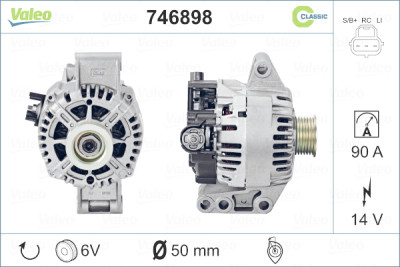 Alternador VALEO CLASSIC RCB