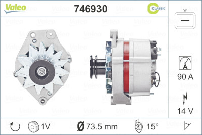 Alternador VALEO CLASSIC RCB