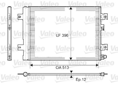 Condensador, ar condicionado VALEO 814077