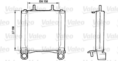 Radiador de óleo, óleo do motor VALEO 816752