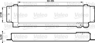 Radiador de óleo, óleo do motor VALEO 816963