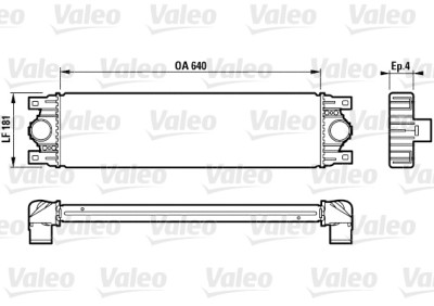 VALEO 817115 Resfriador de ar de admissão