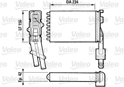 VALEO 883972 Radiador de aquecimento