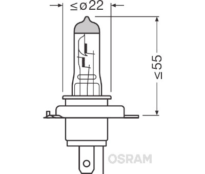 Lâmpada de farol alto OSRAM 64193