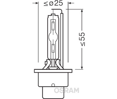 Lâmpada de farol alto OSRAM 66240