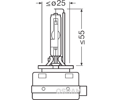 Lâmpada de farol alto OSRAM 66548