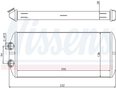 Radiador de aquecimento NISSENS 71164