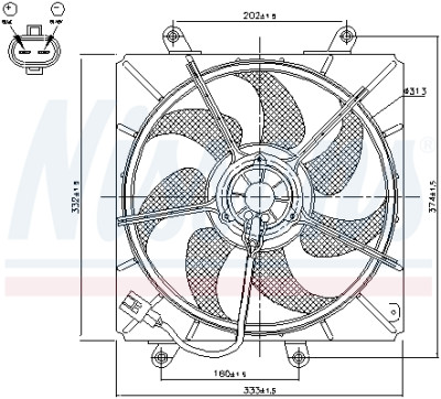 Ventilador, refrigeração do motor