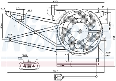 Ventilador, condensador do ar condicionado