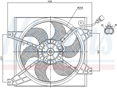Ventilador, refrigeração do motor