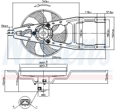 Ventilador, refrigeração do motor