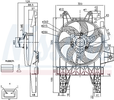 Ventilador, refrigeração do motor