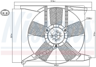 Ventilador, refrigeração do motor