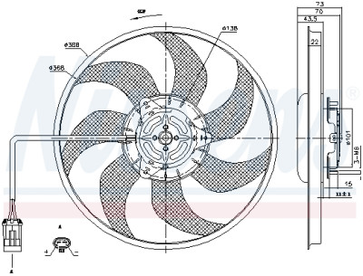 Ventilador, refrigeração do motor