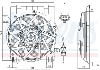 Ventilador, condensador do ar condicionado