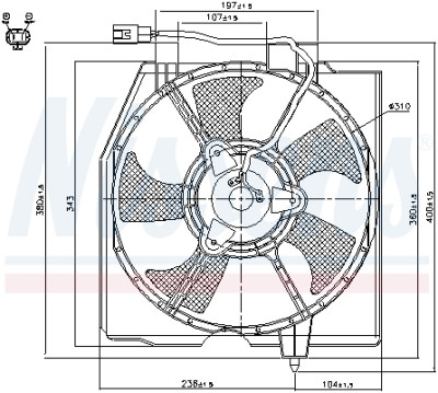 Ventilador, refrigeração do motor
