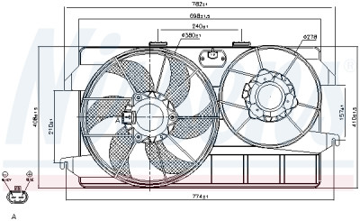 Ventilador, refrigeração do motor
