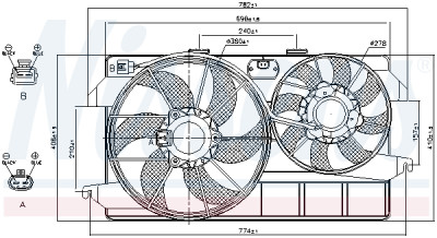 Ventilador, refrigeração do motor