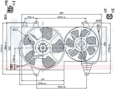 Ventilador, refrigeração do motor