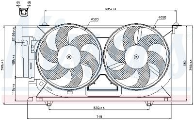 Ventilador, refrigeração do motor