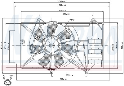 Ventilador, refrigeração do motor