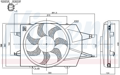 Ventilador, condensador do ar condicionado
