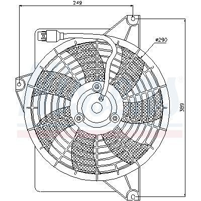 Ventilador, condensador do ar condicionado